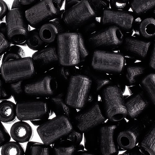 Euro Wood Beads Cylinder 6x9mm 