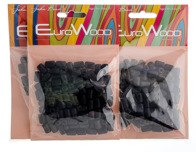 Euro Wood Beads Cylinder 6x9mm 