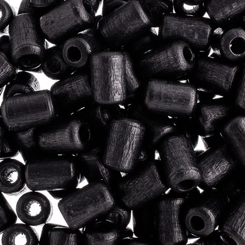 Euro Wood Beads Cylinder 6x9mm