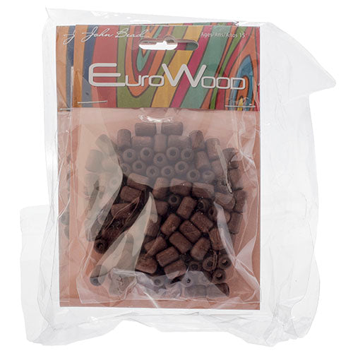 Euro Wood Beads Cylinder 6x9mm 