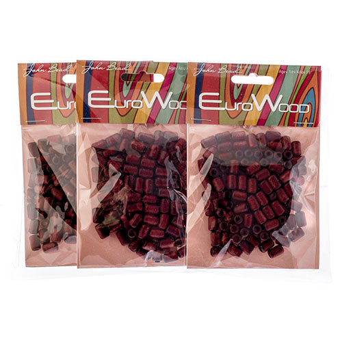 Euro Wood Beads Cylinder 6x9mm 