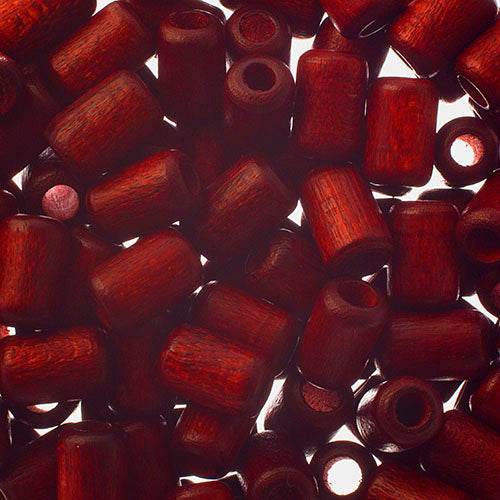 Euro Wood Beads Cylinder 6x9mm 