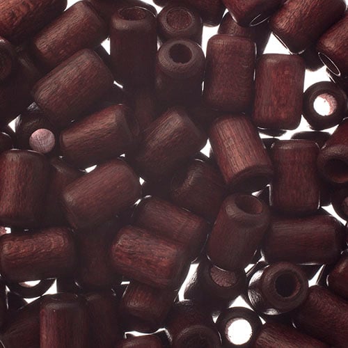 Euro Wood Beads Cylinder 6x9mm 
