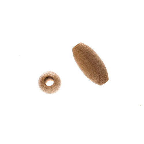 Euro Wood Beads Oval 7x14mm 