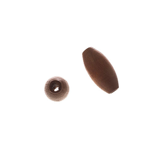 Euro Wood Beads Oval 7x14mm 