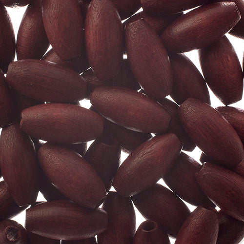 Euro Wood Beads Oval 7x14mm - 50pcs