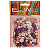 Euro Wood Beads Small Multi Colors & Shapes