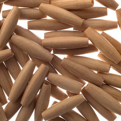 Euro Wood Beads Oval 4.5x16mm