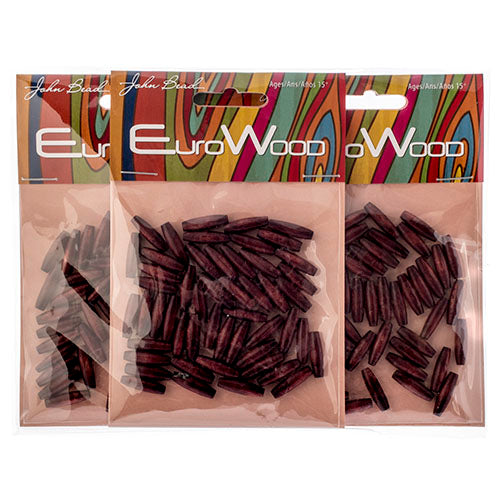 Euro Wood Beads Oval 4.5x16mm
