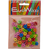 Euro Wood Beads Flower 9x2mm Multi
