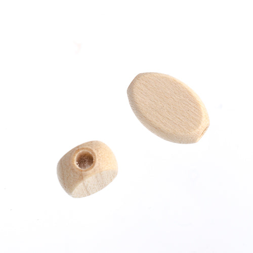 Euro Wood Beads Flat Oval 8x12mm 