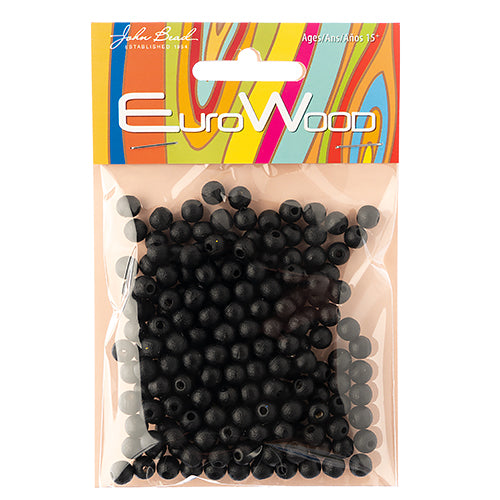 Euro Wood Beads Round 6mm 