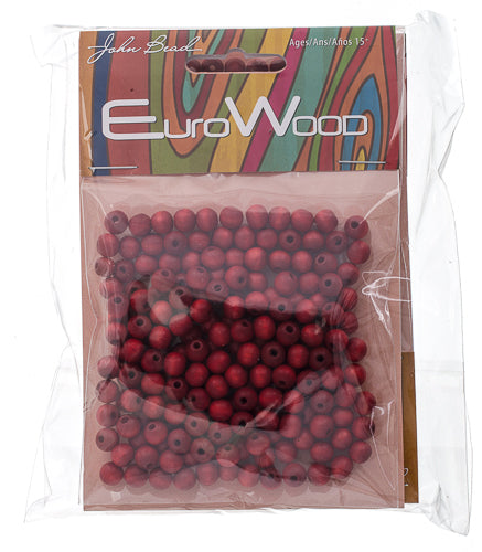 Euro Wood Beads Round 6mm 