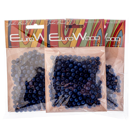 Euro Wood Beads Round 6mm 