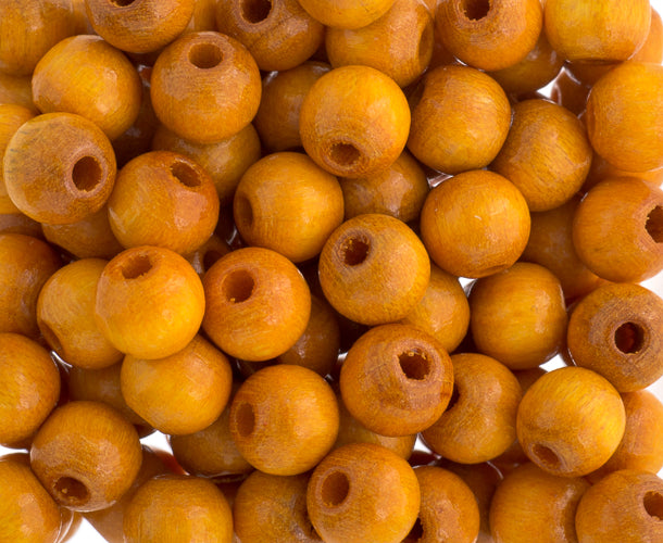 Euro Wood Beads Round 6mm 