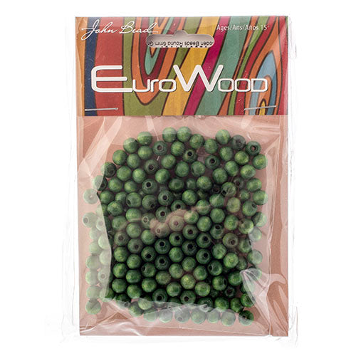 Euro Wood Beads Round 6mm 