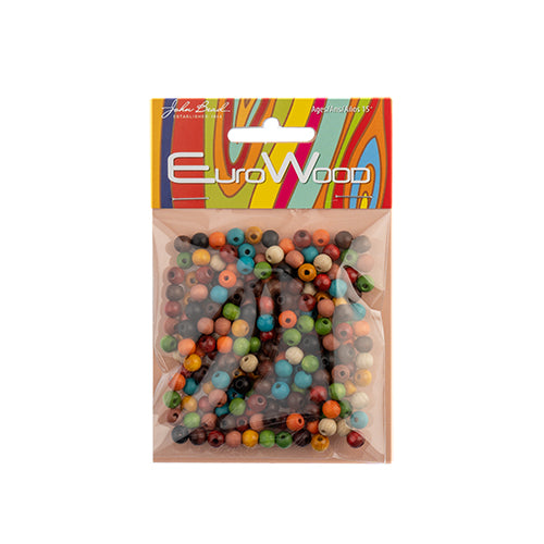 Euro Wood Beads Round 6mm 