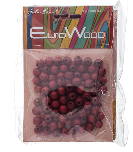 Euro Wood Beads Round 8mm 