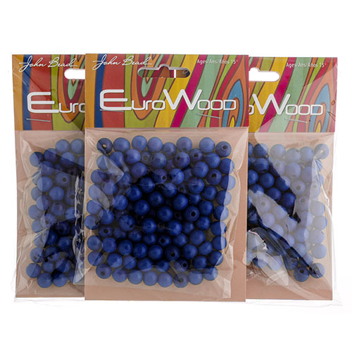 Euro Wood Beads Round 8mm 