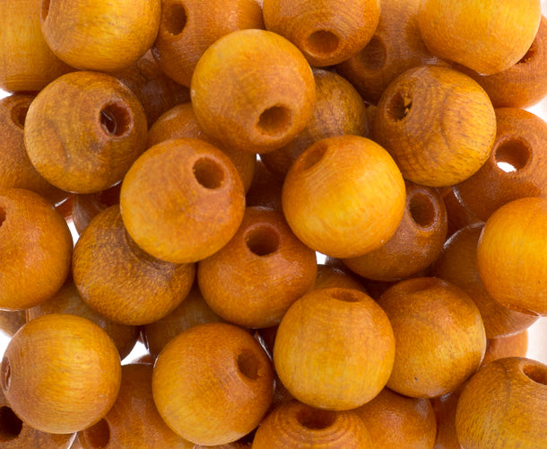 Euro Wood Beads Round 8mm 100pcs