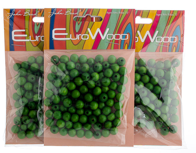 Euro Wood Beads Round 8mm 