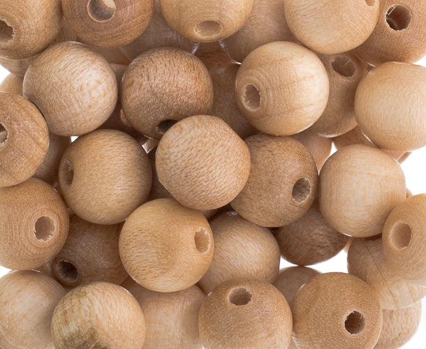 Euro Wood Beads Round 8mm 100pcs