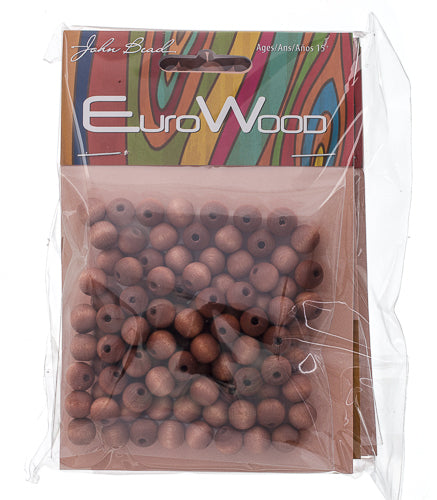 Euro Wood Beads Round 8mm 