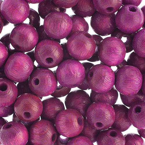 Euro Wood Beads Round 8mm 100pcs