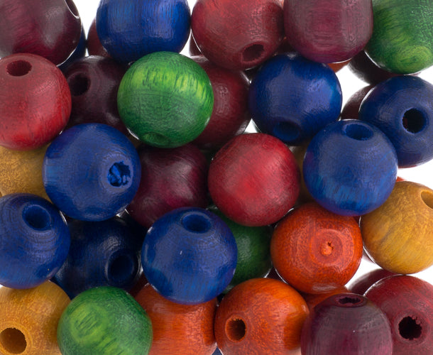 Euro Wood Beads Round 8mm 100pcs