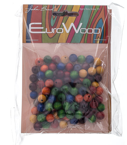 Euro Wood Beads Round 8mm 