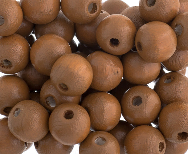 Euro Wood Beads Round 8mm 100pcs
