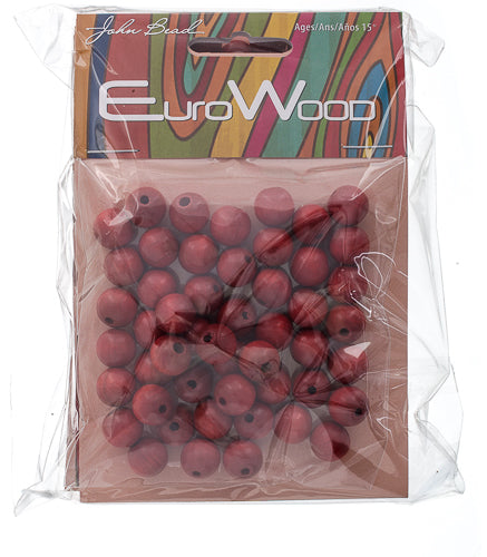 Euro Wood Beads Round 10mm 