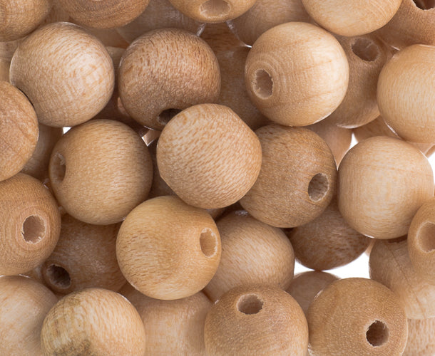 Euro Wood Beads Round 10mm 50pcs