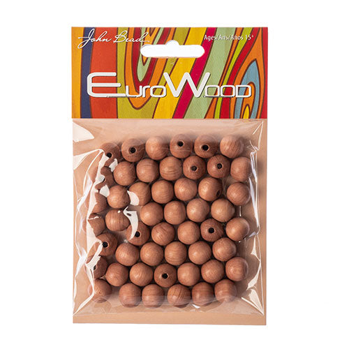 Euro Wood Beads Round 10mm 