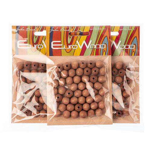 Euro Wood Beads Round 10mm 