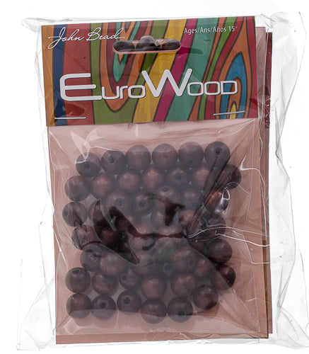 Euro Wood Beads Round 10mm 