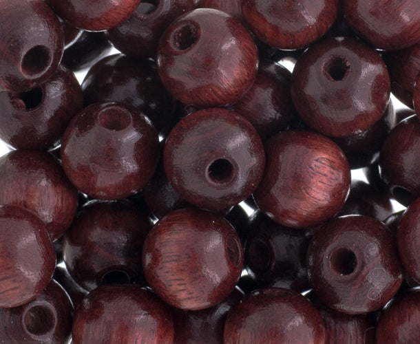 Euro Wood Beads Round 10mm 