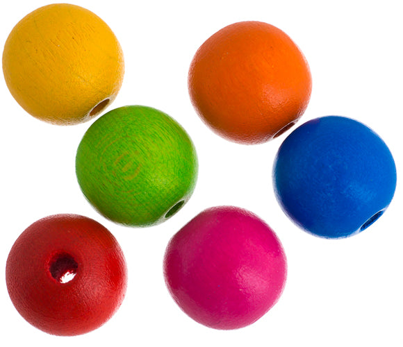 Euro Wood Beads Round 10mm 