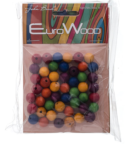 Euro Wood Beads Round 10mm 