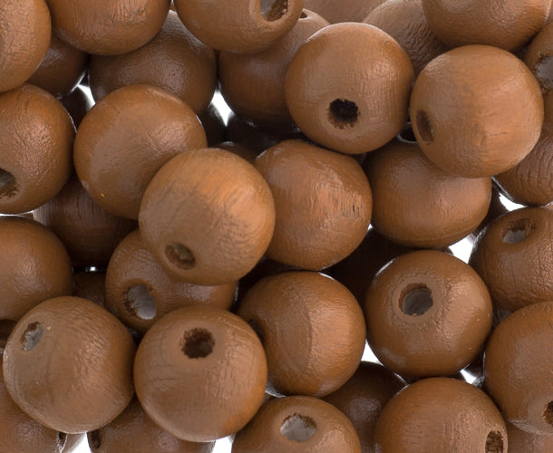 Euro Wood Beads Round 10mm 50pcs
