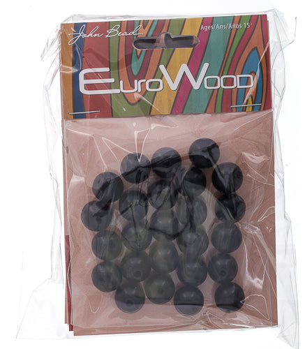 Euro Wood Beads Round 12mm 