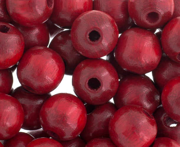 Euro Wood Beads Round 12mm 