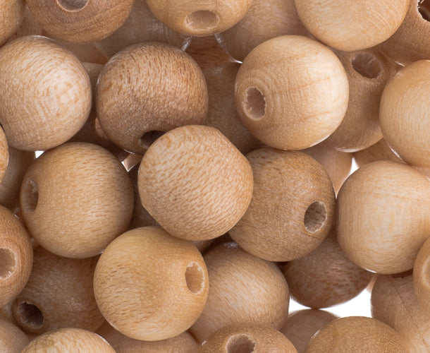 Euro Wood Beads Round 12mm 
