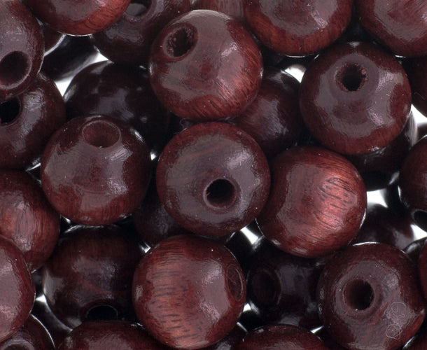 Euro Wood Beads Round 12mm 