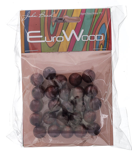 Euro Wood Beads Round 12mm 