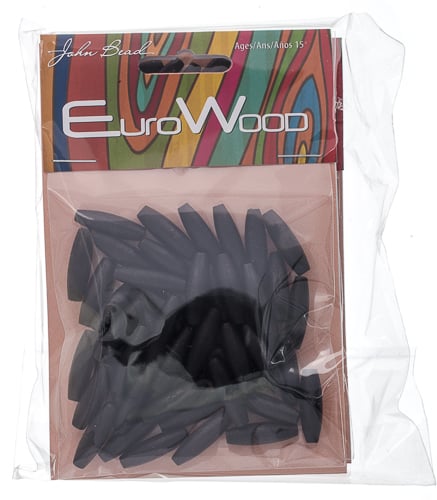 Euro Wood Spaghetti Beads 6x20mm 