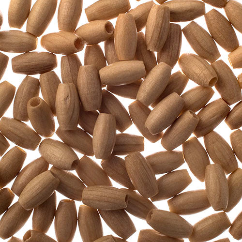 Euro Wood Beads Oval 4x8mm 100pcs