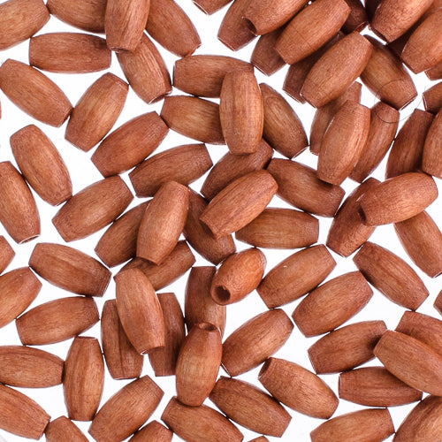 Euro Wood Beads Oval 4x8mm 100pcs