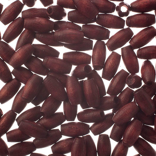 Euro Wood Beads Oval 4x8mm 100pcs