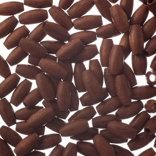 Euro Wood Beads Oval 4x8mm 100pcs